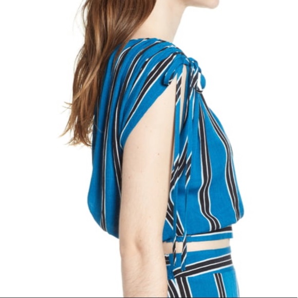 NWT Band of Gypsies striped crop top - Picture 3 of 8